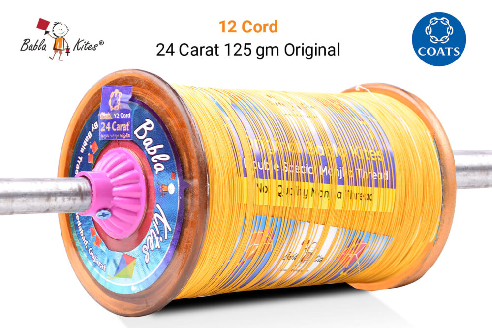Buy 12 Cord All New 24 Carat by Coats Manjha (1 Reel)