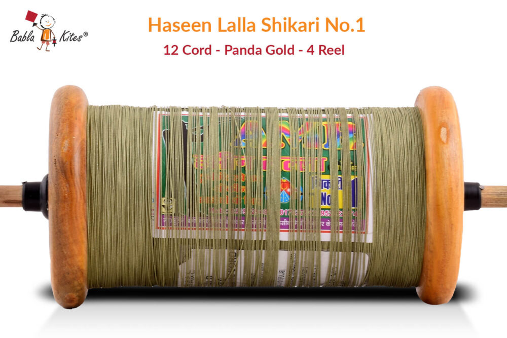 Haseen Lalla Shikari No.1 12 Cord Panda Gold 4 Reel