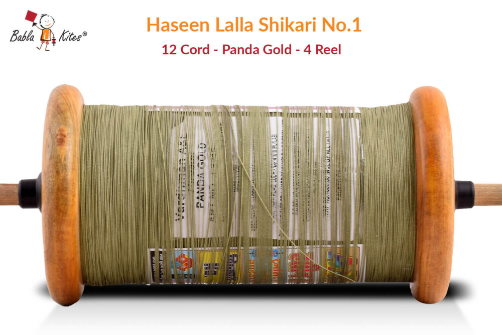 Haseen Lalla Shikari No.1 12 Cord Panda Gold 4 Reel