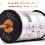 Sirajuddin Kala Sona No.1 Chemical Manjha 9 Cord 6 Reel