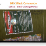 Original NRK Black Commando 12 Cord Challenge Manjha (3 Reel) + Free Shipping