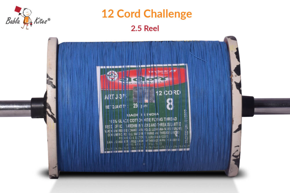 12 Cord Challenge Maidani Special Manjha (2.5 Reel) Strong Kite Thread Manjha + Free Shipping