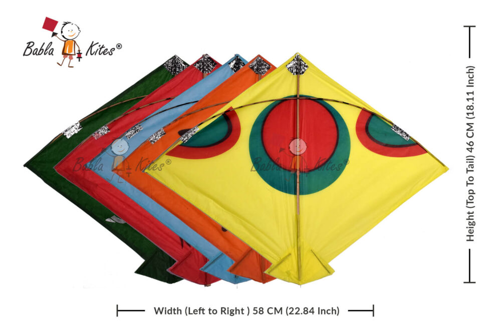 40 Colour Indian Fighter Designer Cheel Kites (Size 58*46 Centimeters) + Free Shipping