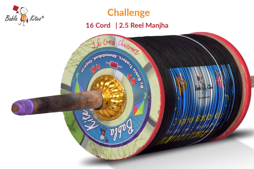 16 Cord Challenge Maidani Special Manjha (2.5 Reel) Strong Kite Thread Manjha + Free Shipping