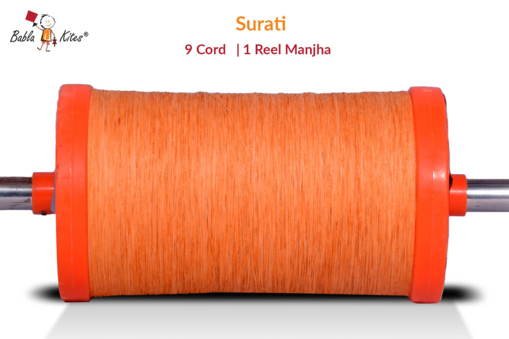 9 Cord Surti Manjha (1 Reel/900 mtr) + Free Shipping